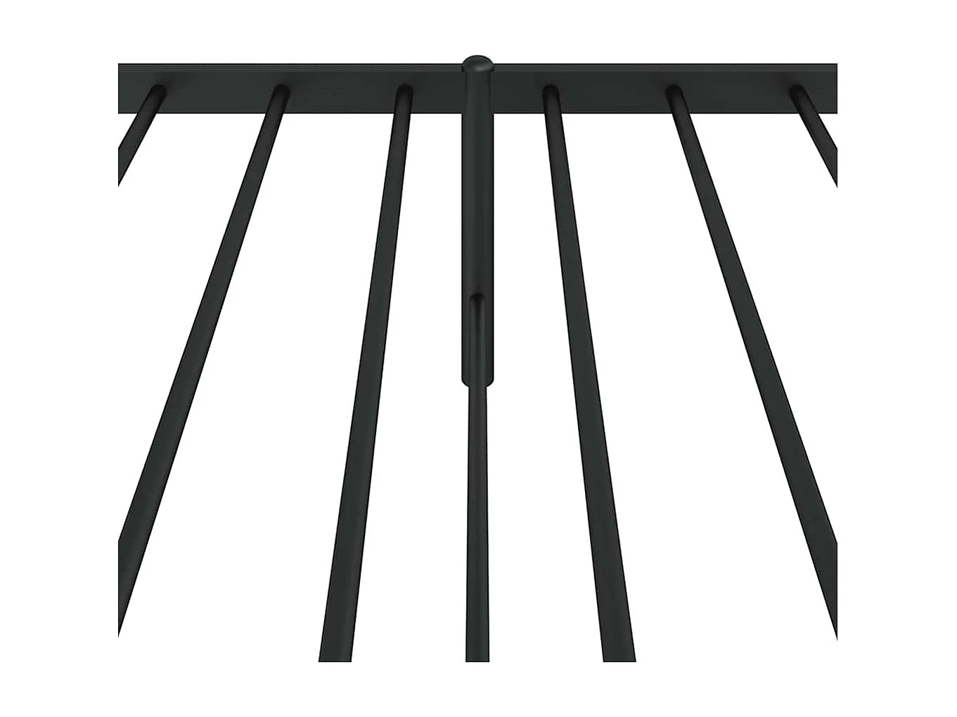Lit simple | Lit adulte, enfant | Cadre de lit métal avec tête de lit noir 100x190cm