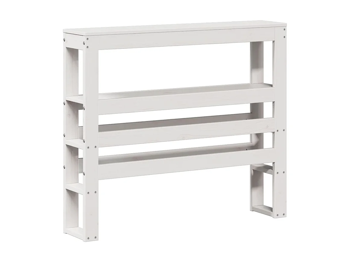 Letto per adulti | Letto singolo | Giroletto con Testiera senza Materasso Bianco 90x190 cm