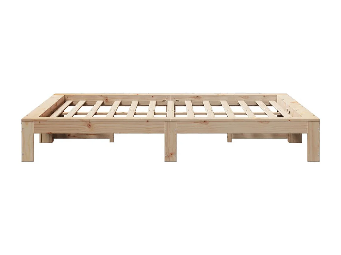 Lit double | Lit adulte | Cadre de lit 140x190 cm bois de pin massif