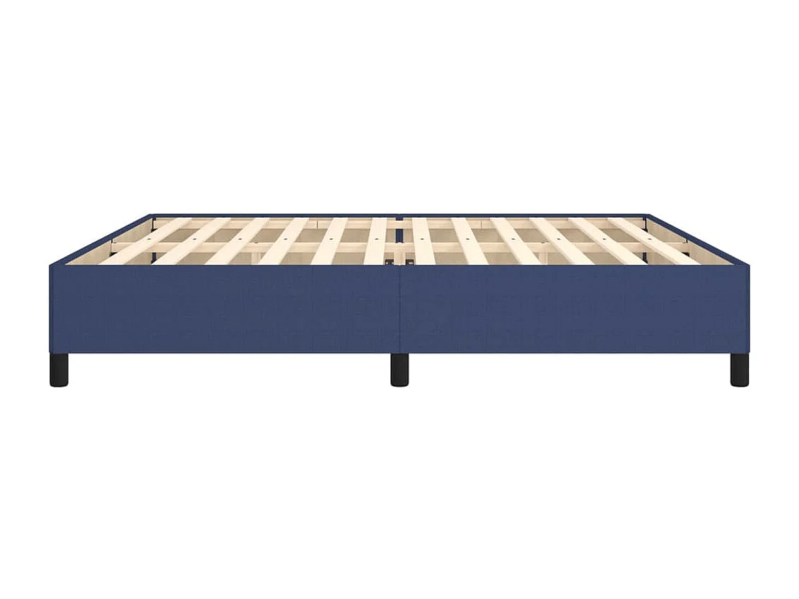 Lit double | Lit adulte | Cadre de lit bleu 200x200 cm tissu