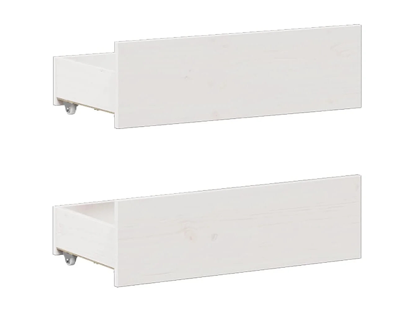 Letto per adulti | Letto matrimoniale | Giroletto senza Materasso con Testata Bianco 140x200 cm Pino