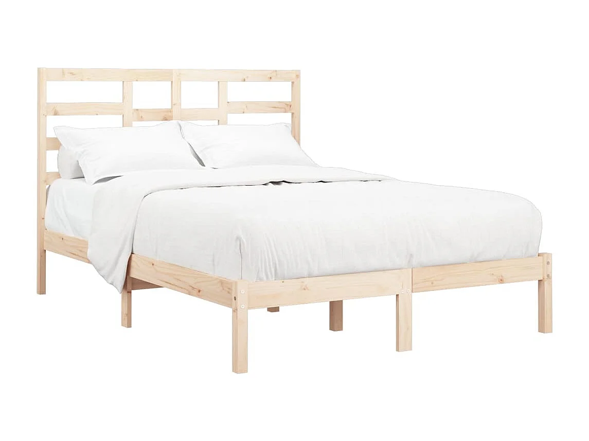 Lit double | Lit adulte | Cadre de lit bois massif 140x190 cm