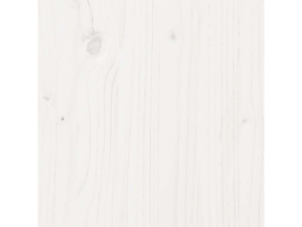 Lit simple | Lit adulte, enfant | Cadre de lit blanc bois massif 90x200 cm