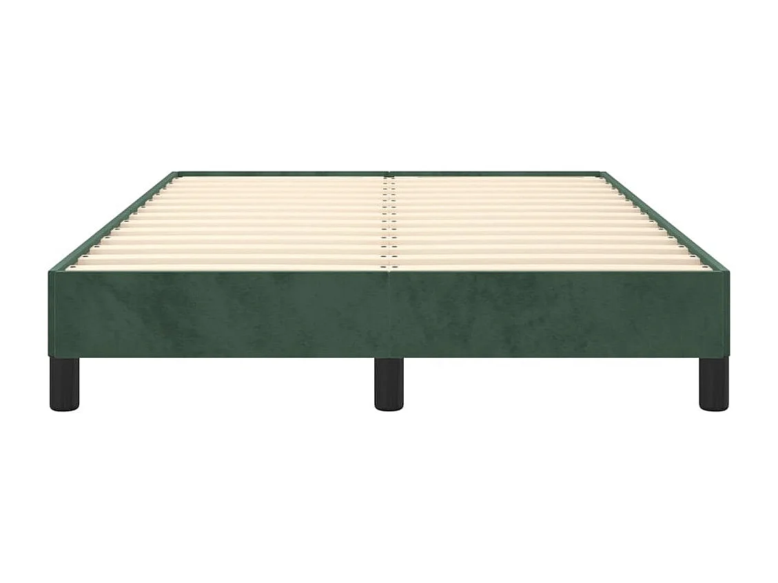 Lit simple | Lit adulte, enfant | Cadre de lit vert foncé 120x200 cm velours