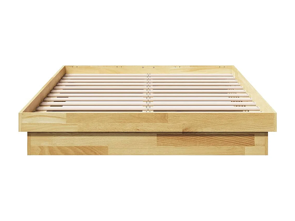 Lit simple | Lit adulte, enfant | Cadre de lit 120x200 cm bois massif de chêne