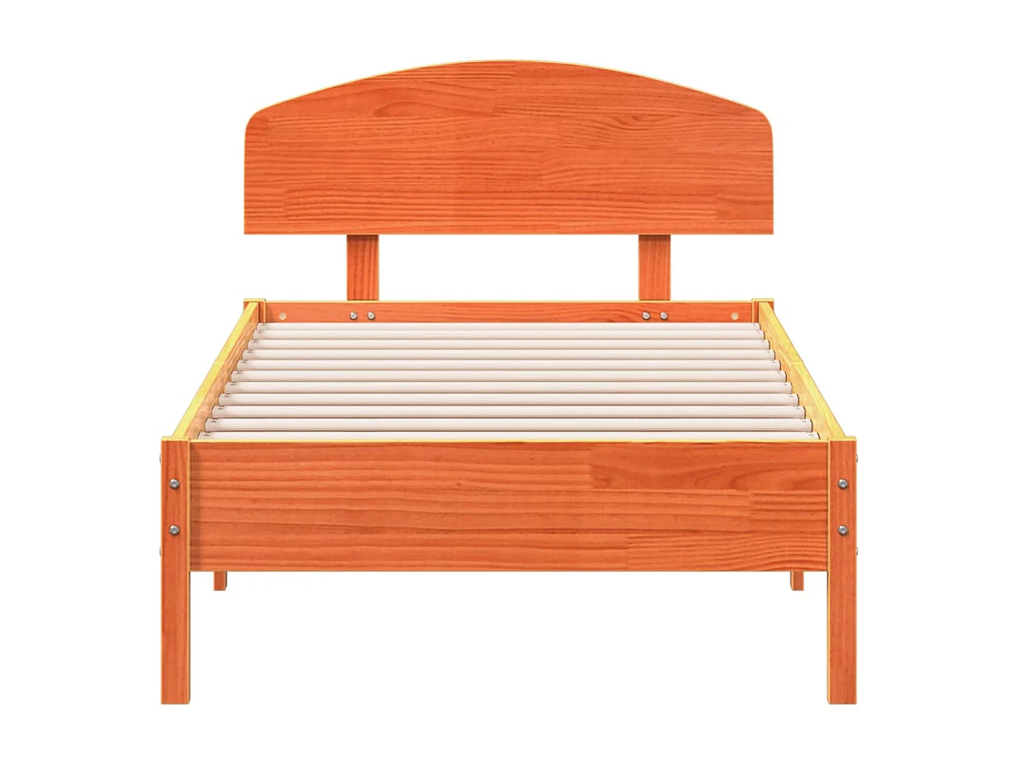 Lit simple | Lit adulte, enfant | Cadre de lit cire marron 100x200cm bois pin massif