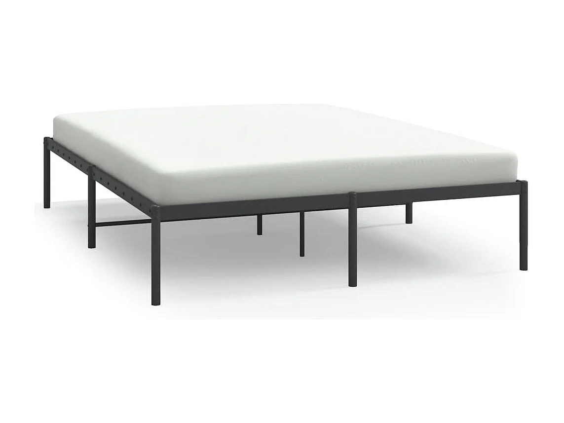 Lit double | Lit adulte | Cadre de lit métal noir 140x190 cm
