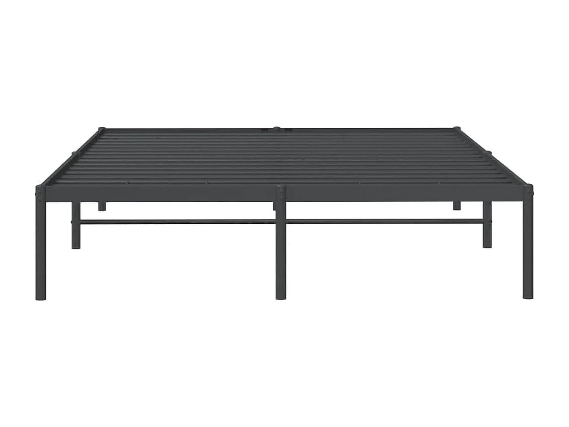 Lit double | Lit adulte | Cadre de lit métal noir 140x190 cm