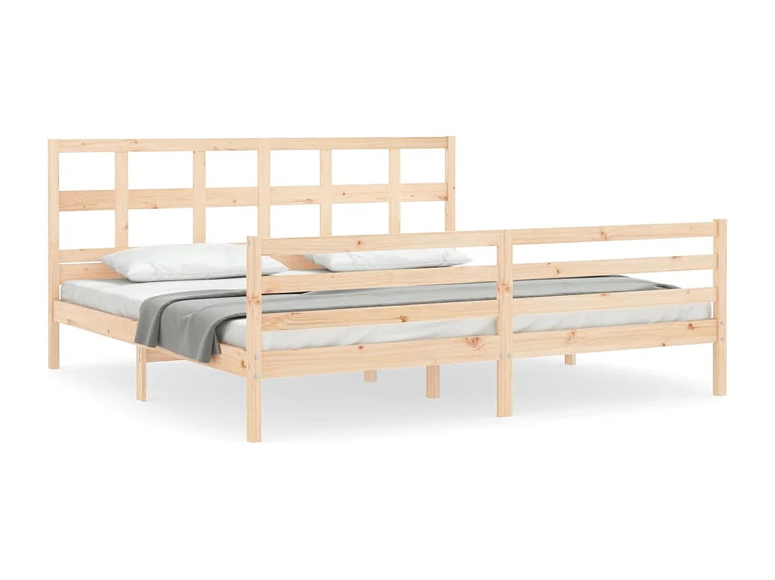 Lit double | Lit adulte | Cadre de lit 200x200 cm bois massif