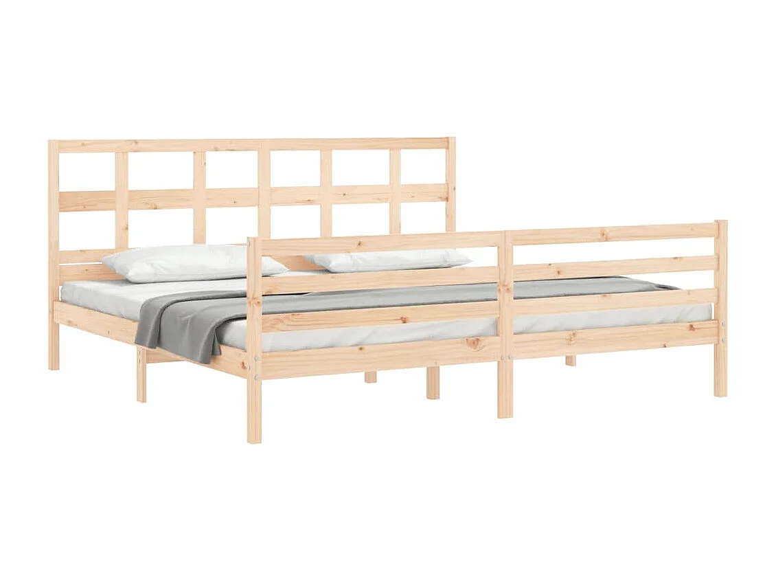 Lit double | Lit adulte | Cadre de lit 200x200 cm bois massif