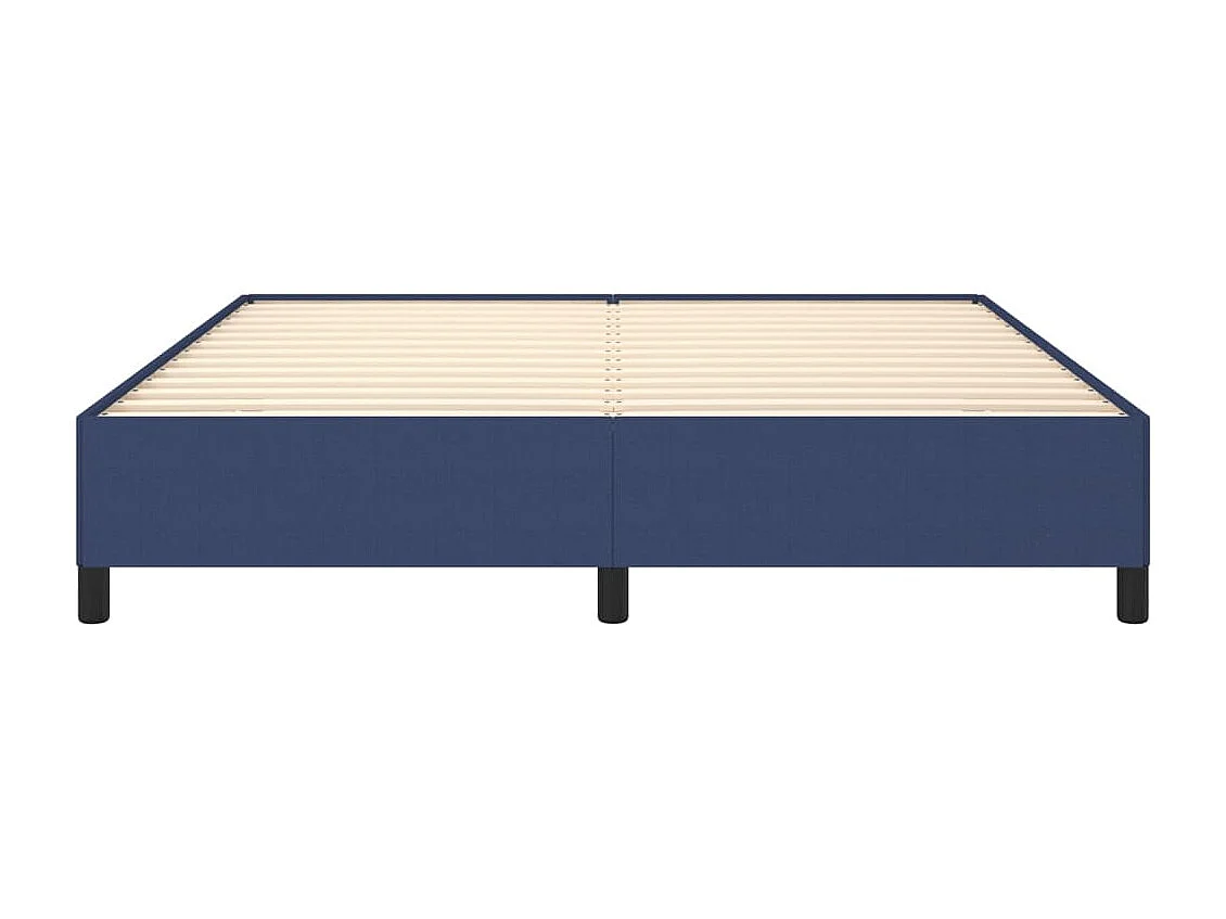 Lit double | Lit adulte | Cadre de lit bleu 160x200 cm tissu