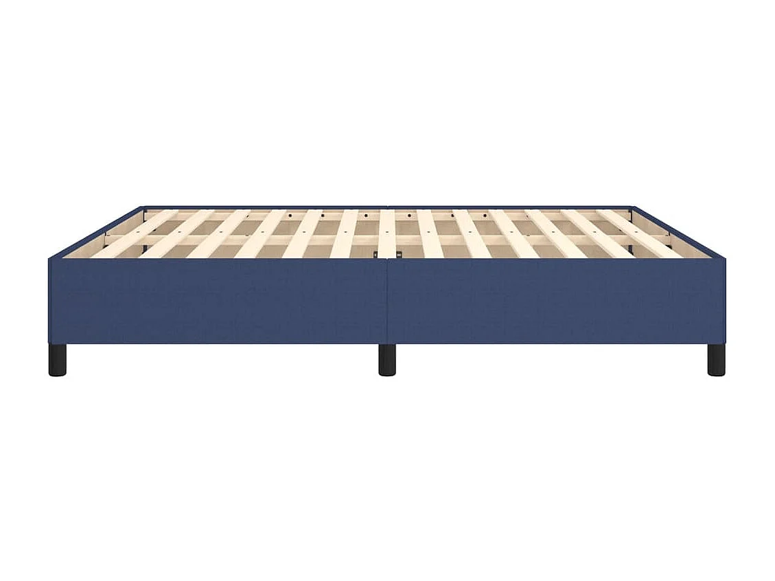 Lit double | Lit adulte | Cadre de lit bleu 160x200 cm tissu