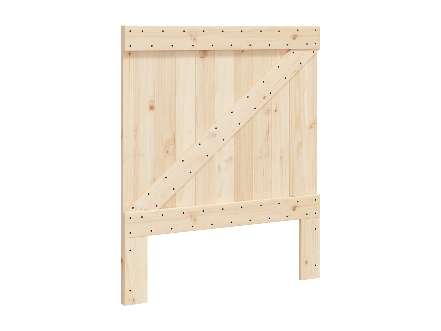 Lit simple | Lit adulte, enfant | Cadre de lit gris 90x200 cm bois de pin massif