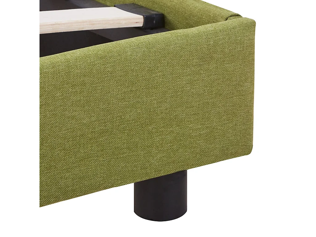 Lit double | Lit adulte | Cadre de lit vert tissu 140x200 cm