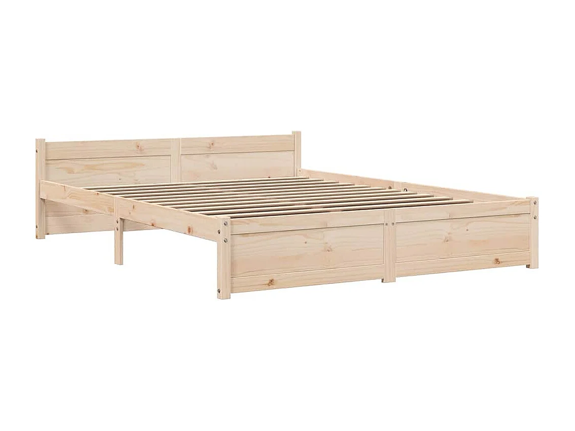 Lit double | Lit adulte | Cadre de lit bois massif 160x200 cm