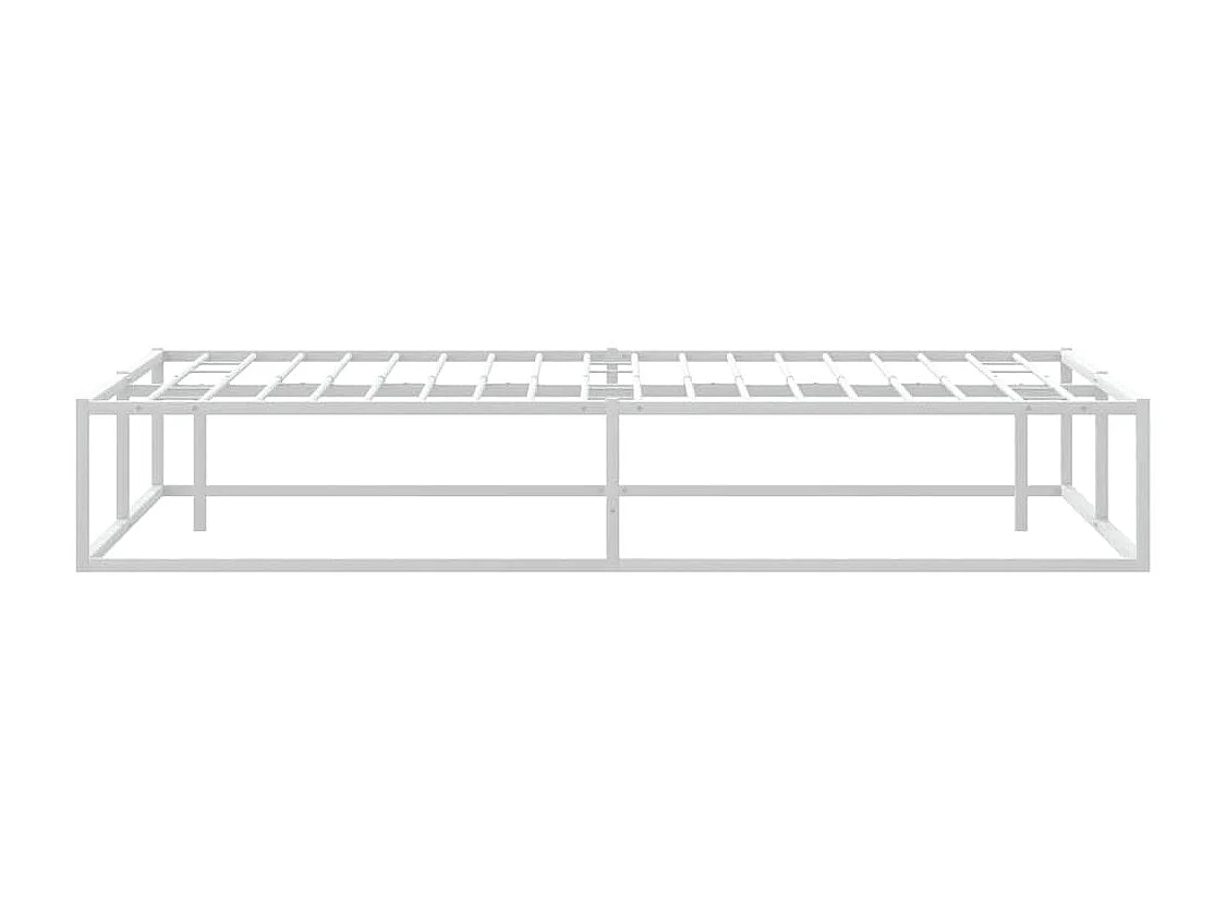 Letto per adulti | Letto matrimoniale | Giroletto senza Materasso Bianco 200x200 cm Metallo