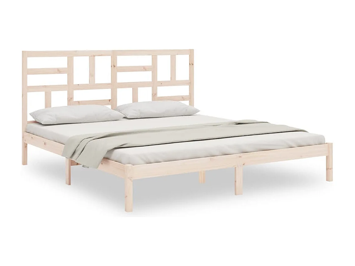 Lit double | Lit adulte | Cadre de lit bois massif 200x200 cm