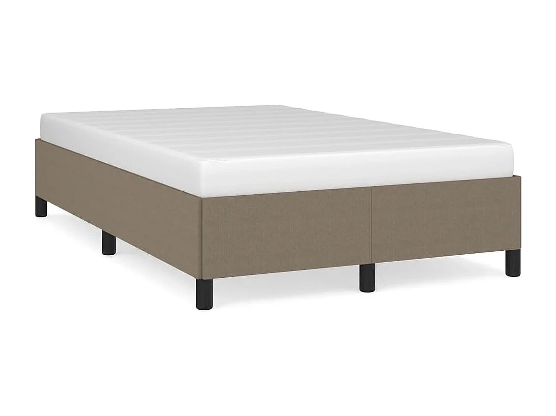 Lit simple | Lit adulte, enfant | Cadre de lit taupe 120x200 cm tissu