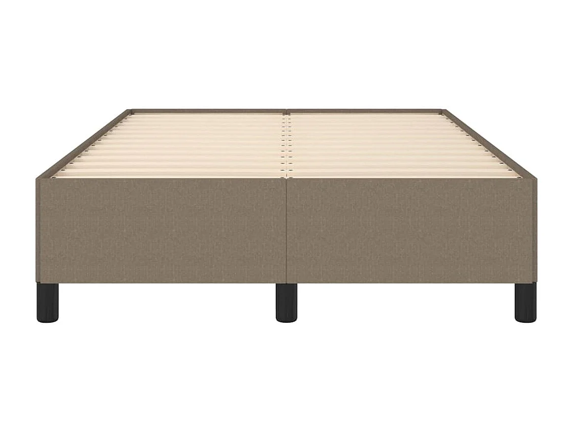 Lit simple | Lit adulte, enfant | Cadre de lit taupe 120x200 cm tissu