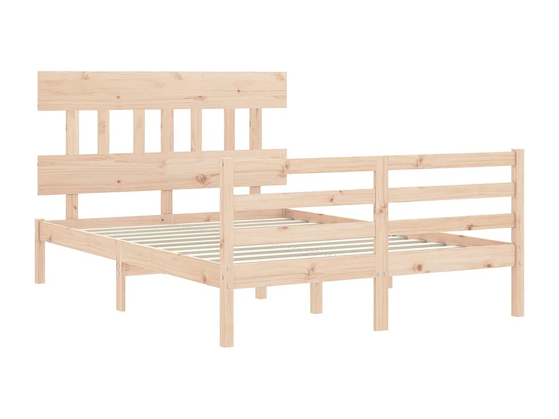 Lit simple | Lit adulte, enfant | Cadre de lit 120x200 cm bois massif