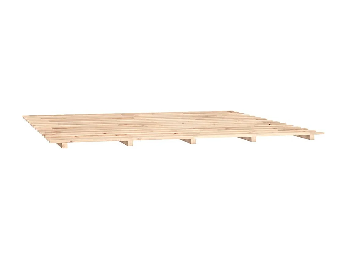 Bedframe | Tweepersoonsbed massief grenenhout 180x200 cm