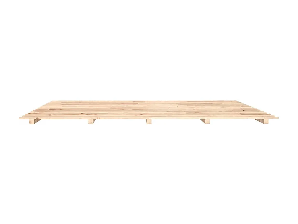 Bedframe | Tweepersoonsbed massief grenenhout 180x200 cm