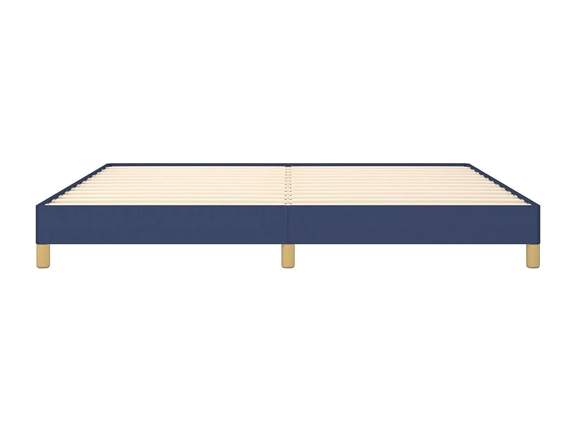 Lit double | Lit adulte | Cadre de lit bleu 200x200 cm tissu