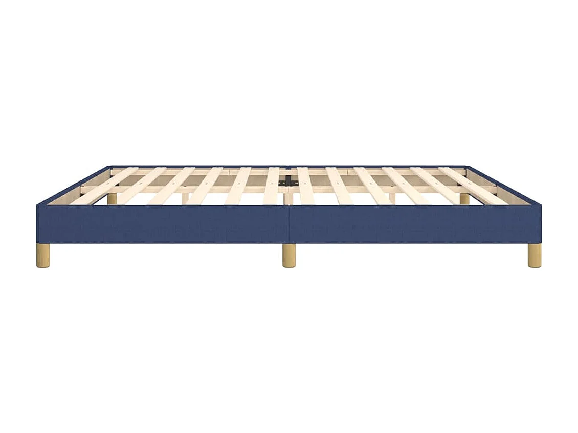 Lit double | Lit adulte | Cadre de lit bleu 200x200 cm tissu