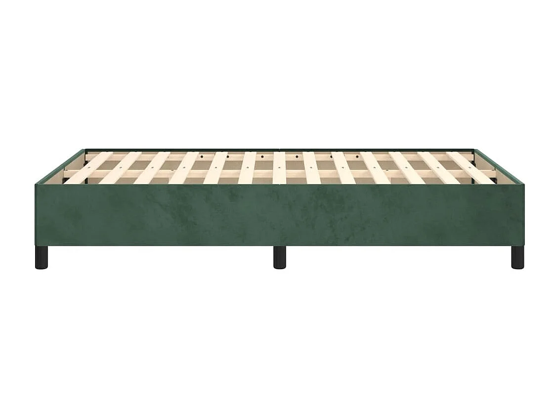 Lit simple | Lit adulte, enfant | Cadre de lit vert foncé 120x190 cm velours