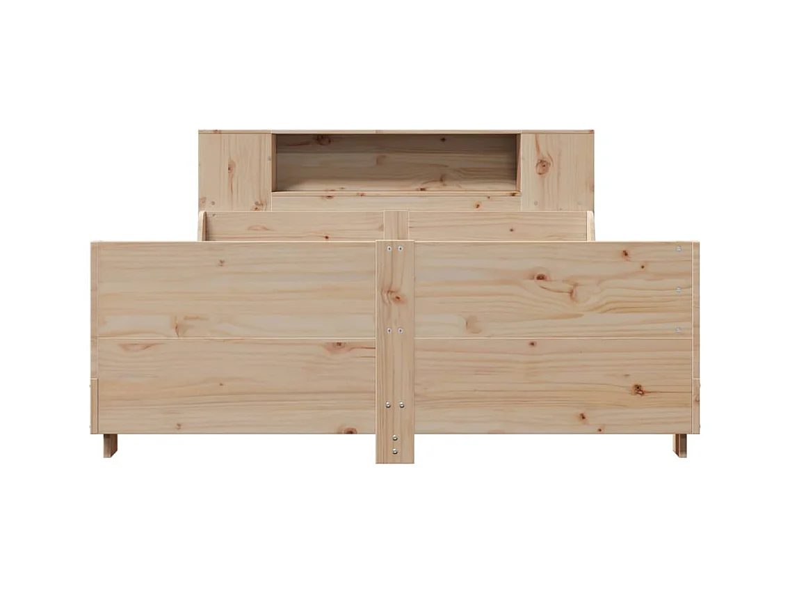 Letto per adulti | Letto matrimoniale | Giroletto senza Materasso 140x200 cm in Legno Massello di Pino