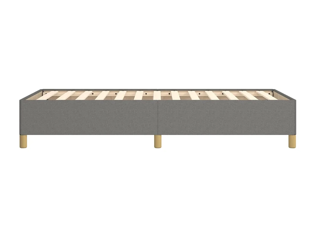 Lit simple | Lit adulte, enfant | Cadre de lit gris foncé 90x190 cm tissu