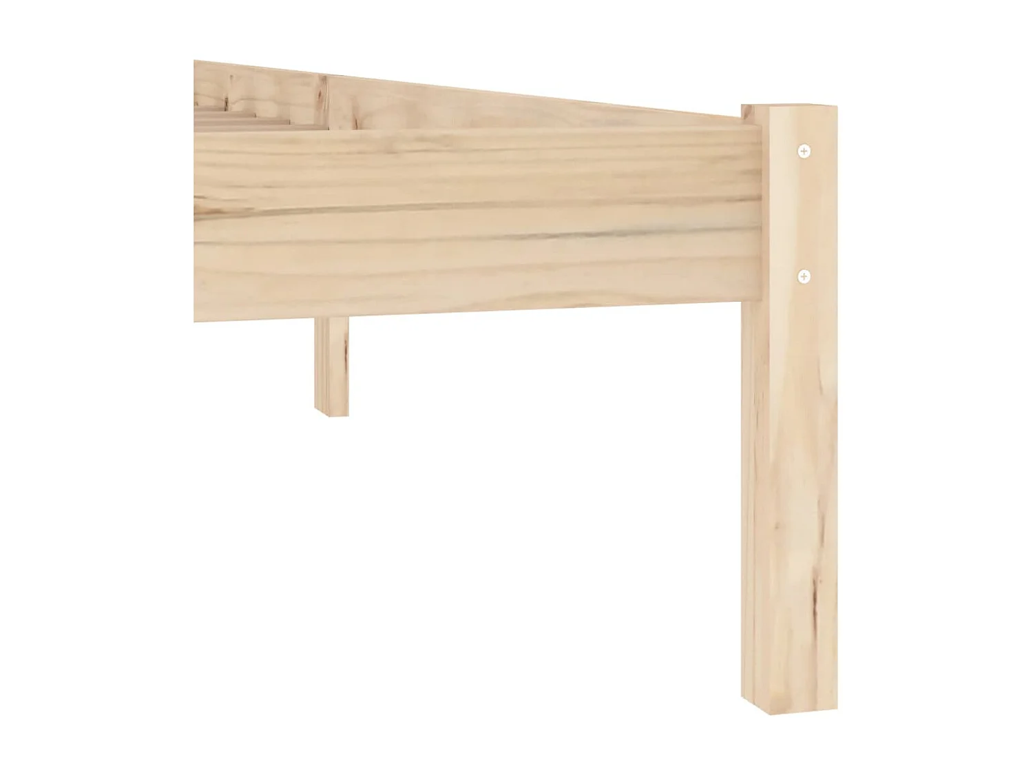 Letto per adulti | Letto matrimoniale | Giroletto senza Materasso 135x190 cm in Legno di Pino Full