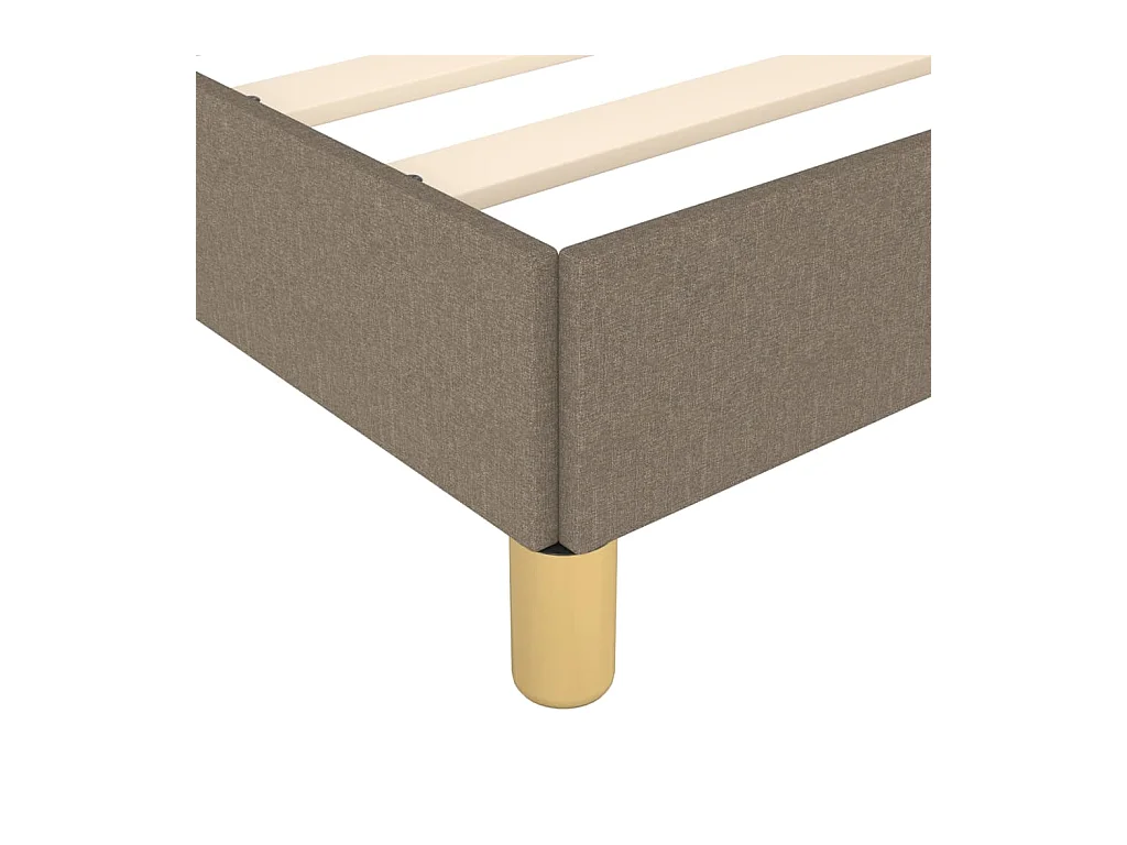 Lit double | Lit adulte | Cadre de lit taupe 140x190 cm tissu