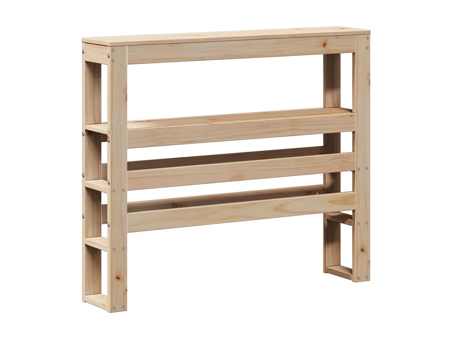 Letto per adulti | Letto singolo | Giroletto con Testiera 75x190 cm in Legno Massello di Pino