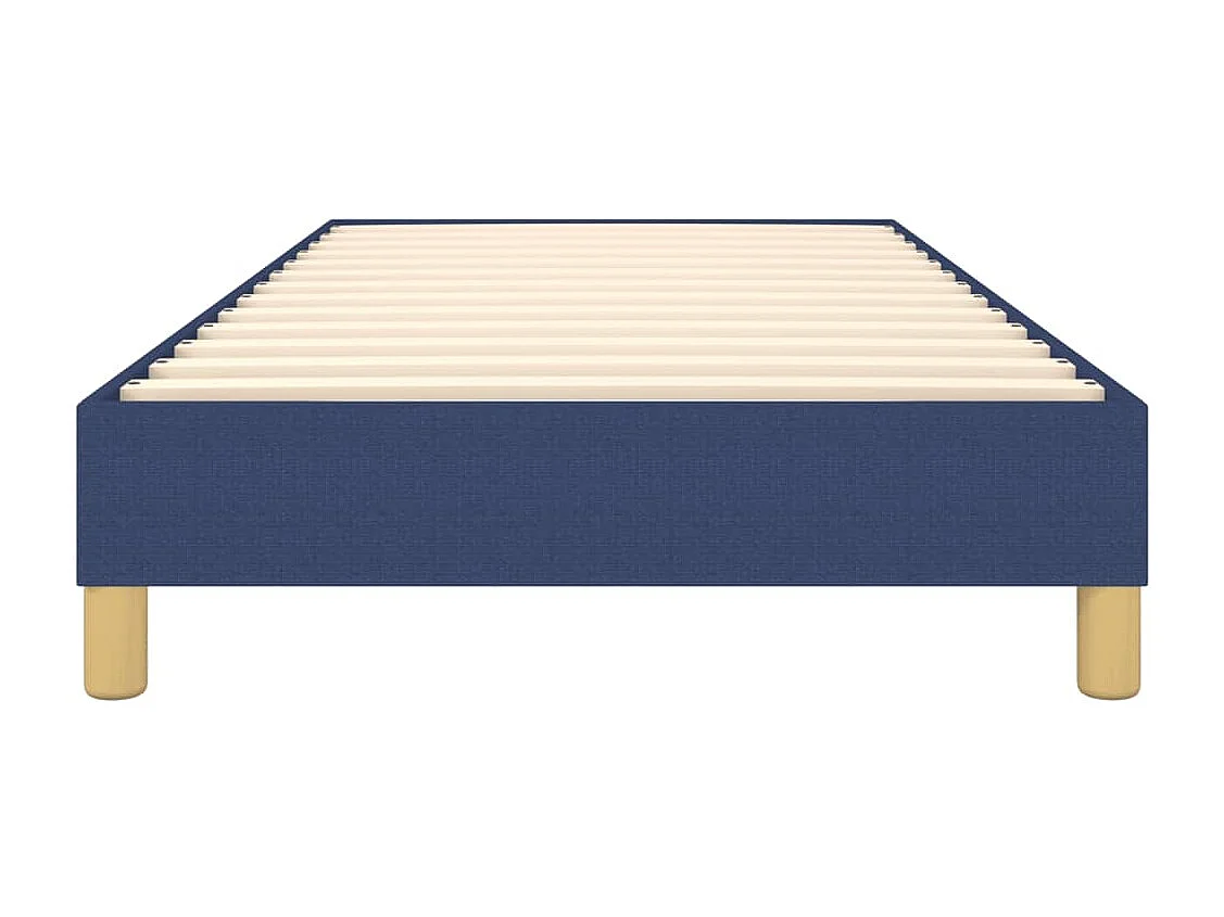 Lit simple | Lit adulte, enfant | Cadre de lit bleu 80x200 cm tissu