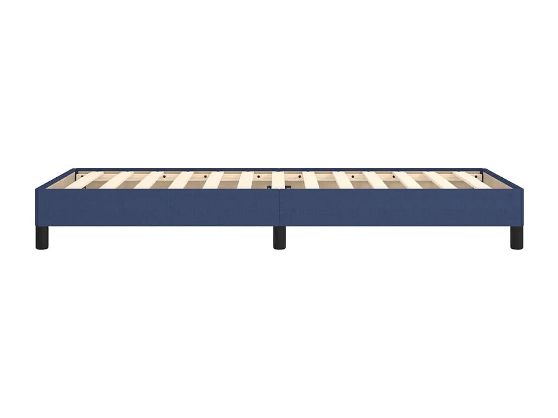 Lit simple | Lit adulte, enfant | Cadre de lit bleu 90x200 cm tissu