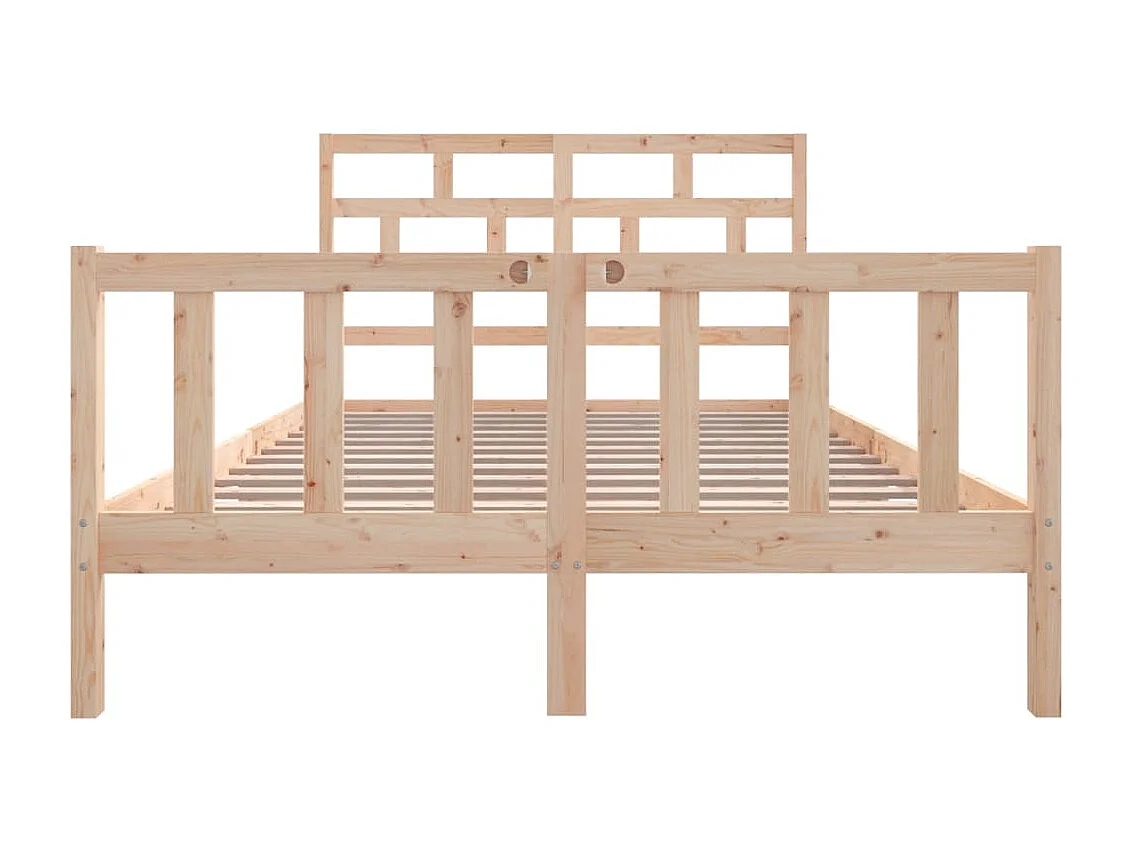 Lit double | Lit adulte | Cadre de lit bois massif 160x200 cm