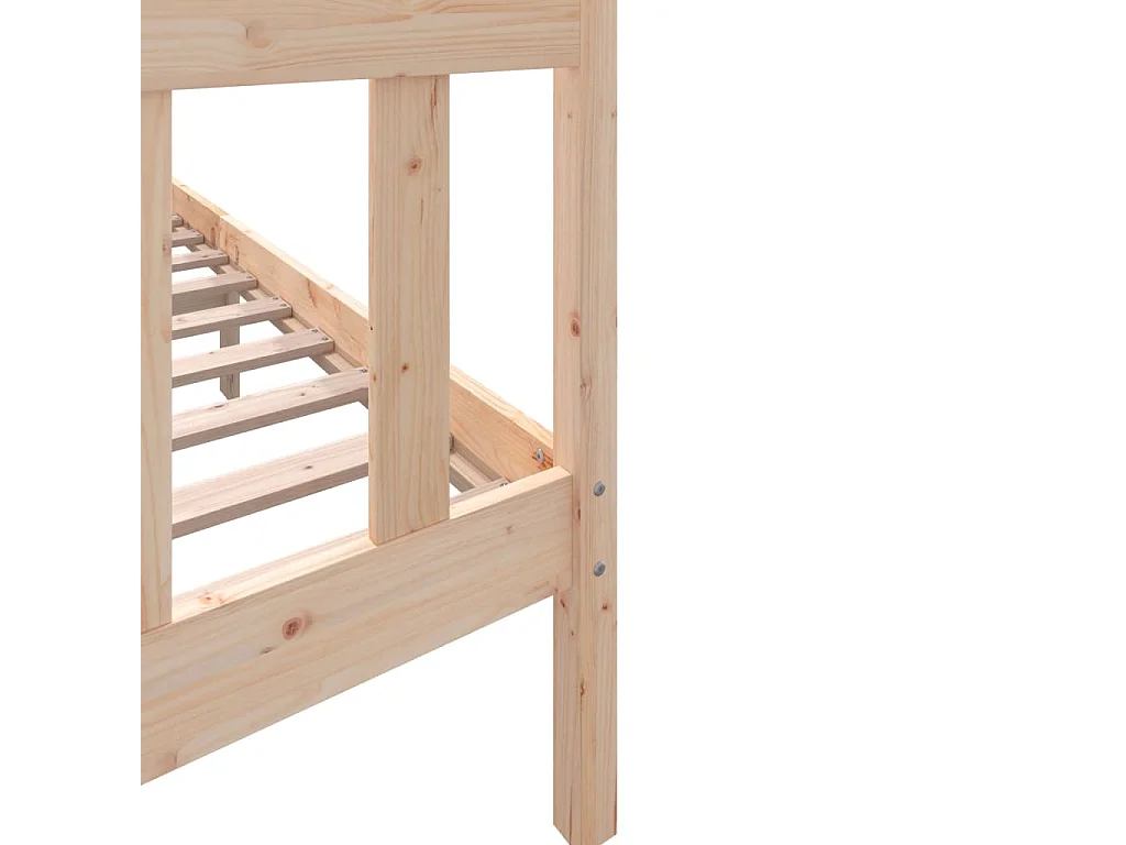 Lit double | Lit adulte | Cadre de lit bois massif 160x200 cm