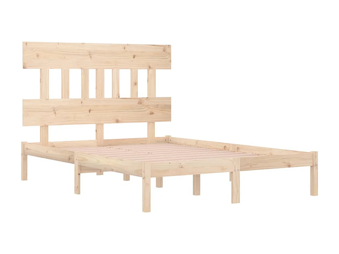Lit simple | Lit adulte, enfant | Cadre de lit 120x190 cm bois massif