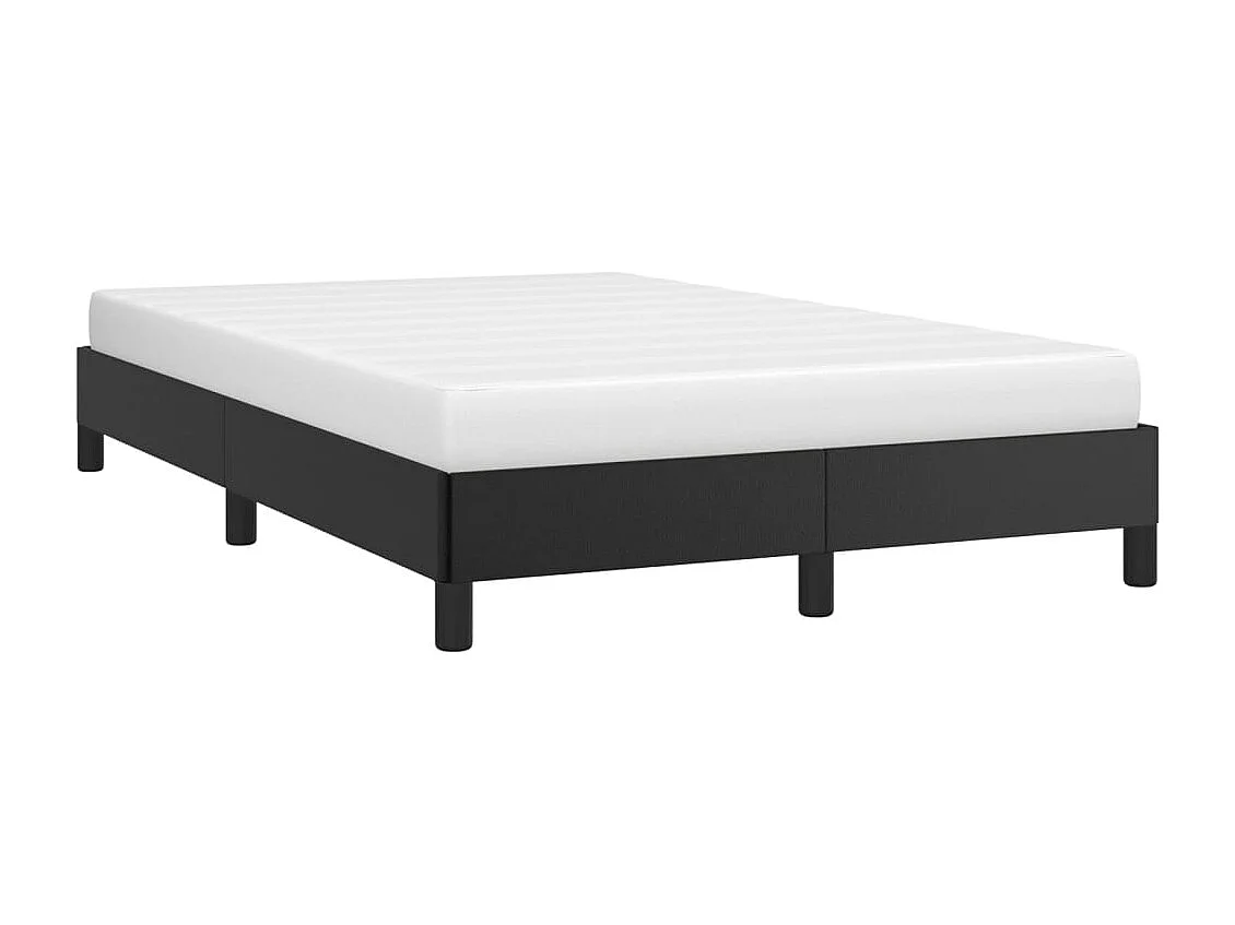 Lit simple | Lit adulte, enfant | Cadre de lit noir 120x190 cm similicuir
