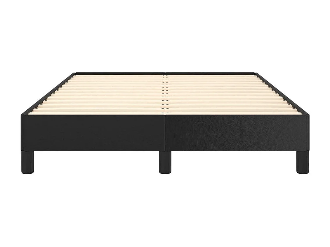 Lit simple | Lit adulte, enfant | Cadre de lit noir 120x190 cm similicuir