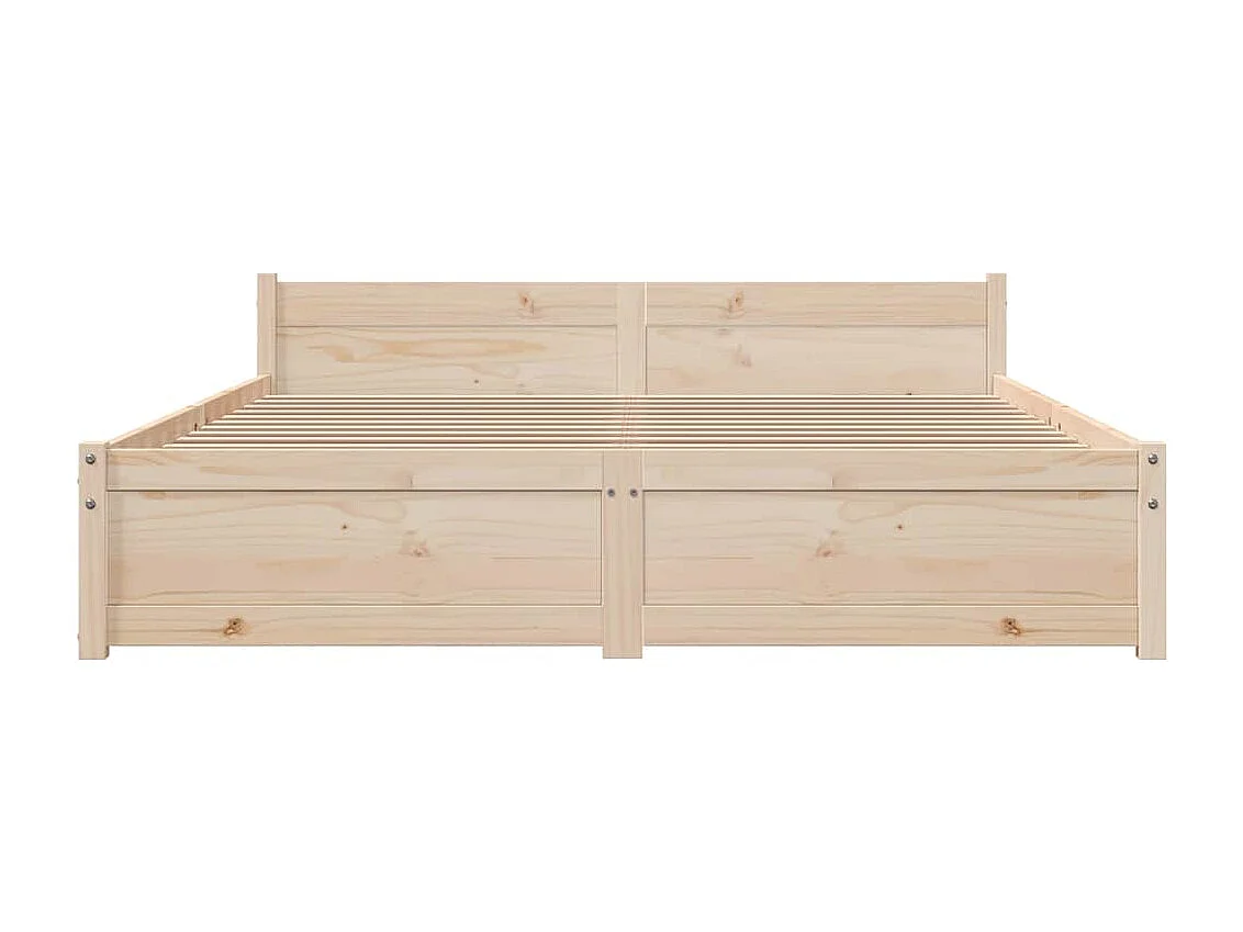 Lit double | Lit adulte | Cadre de lit bois massif 135x190 cm