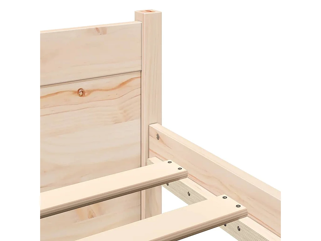 Lit double | Lit adulte | Cadre de lit bois massif 135x190 cm