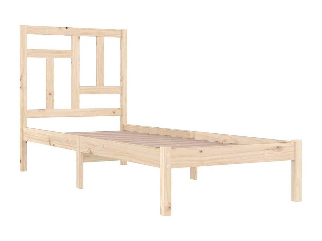Lit simple | Lit adulte, enfant | Cadre de lit 90x200 cm bois de pin massif