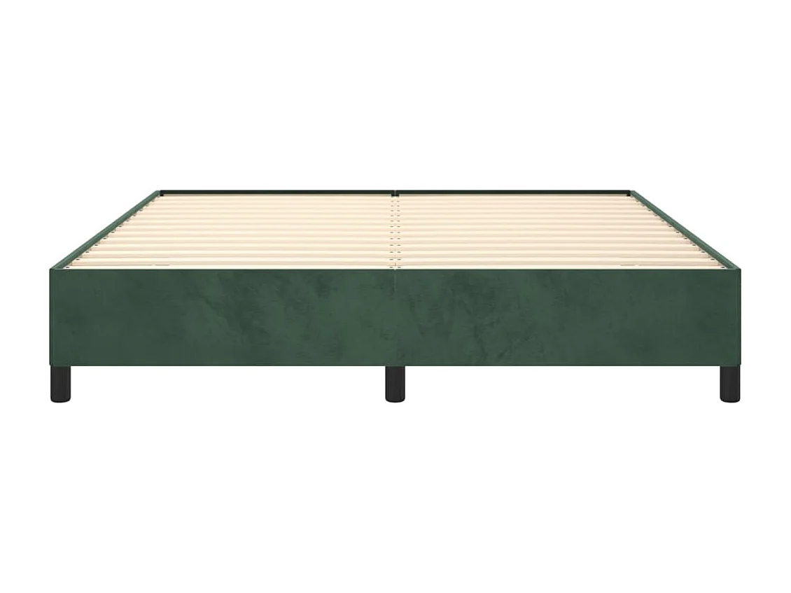 Lit double | Lit adulte | Cadre de lit vert foncé 180x200 cm velours