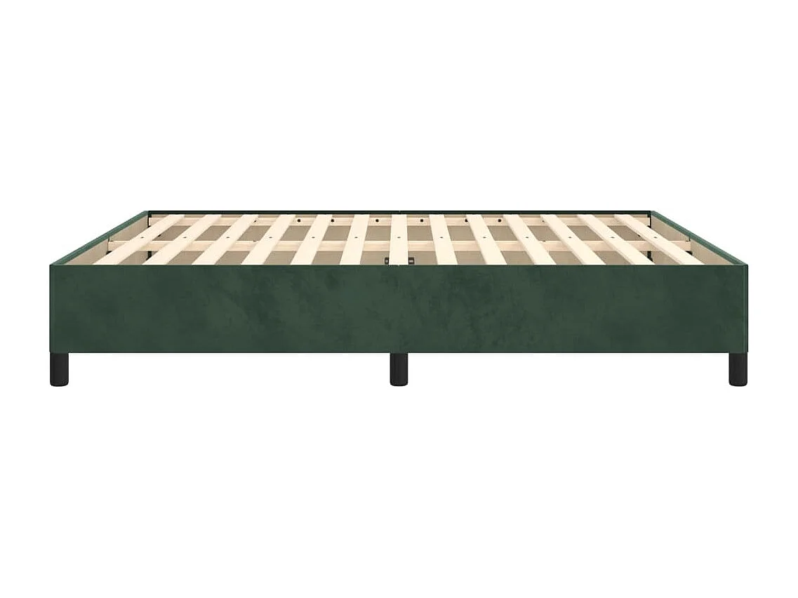Lit double | Lit adulte | Cadre de lit vert foncé 180x200 cm velours