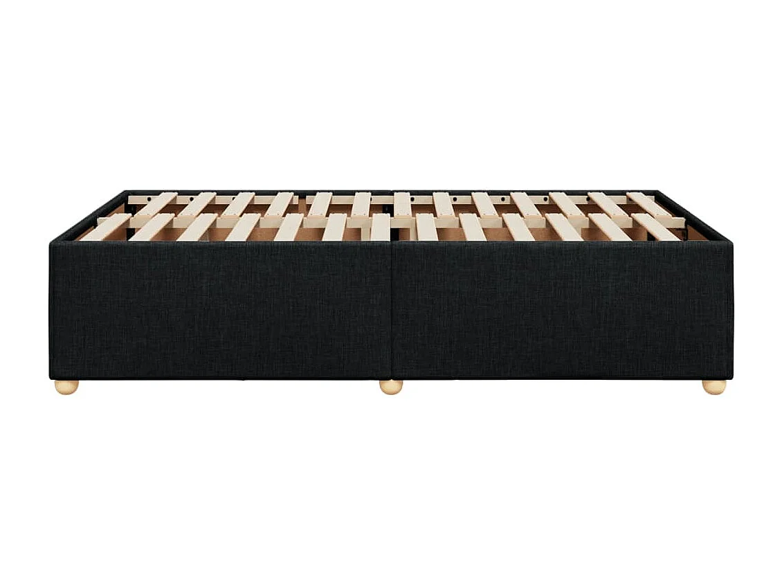 Letto per adulti | Letto singolo | Giroletto senza Materasso Nero 120x200 cm Tessuto