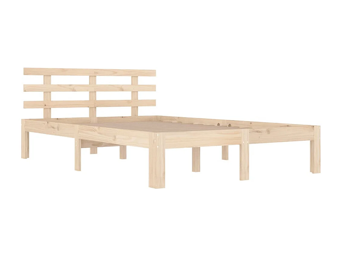 Lit double | Lit adulte | Cadre de lit bois massif 150x200 cm