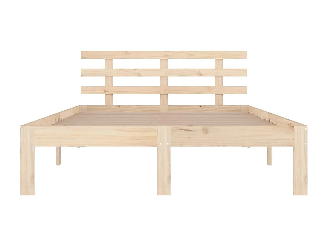 Lit double | Lit adulte | Cadre de lit bois massif 150x200 cm