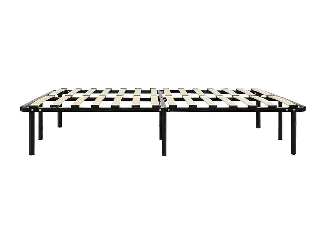 Lit double | Lit adulte | Cadre de lit noir métal 160x200 cm